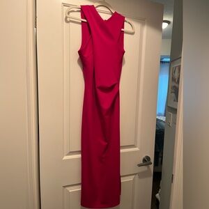 Rinascimento Fuchsia Midi Dress